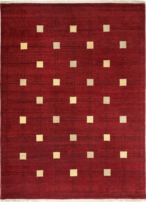 Box 6x9 Red/Ivory Australian Hand-Spun Wool