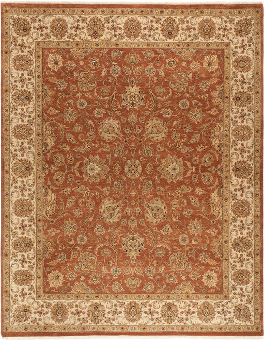 Elegance 9x12 Rust/Ivory Ghazni Wool