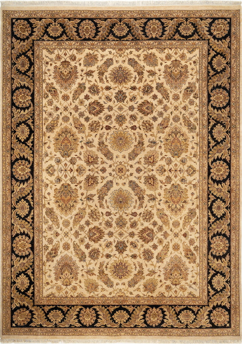 9x12 Premiere Collection Ivory/Black Wool