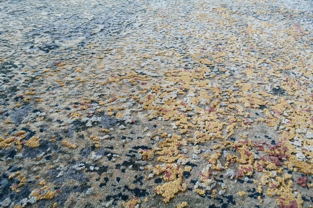 Aegean 3x10 Runner Dark Blue/Beige/Tan Wool and Silk.