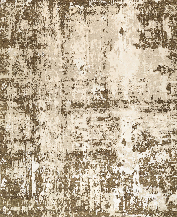 Marble 8x10 Olive/Taupe Wool and Bamboo Silk