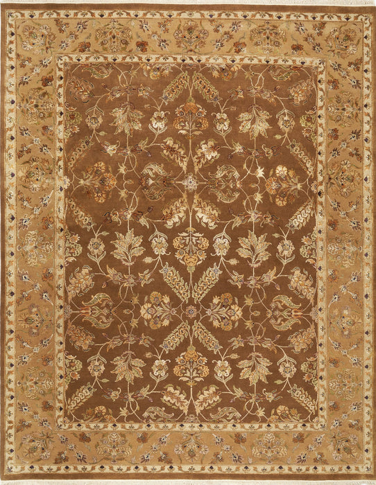 Reflections 8x10 Brown/Gold Wool and Silk Embossed.