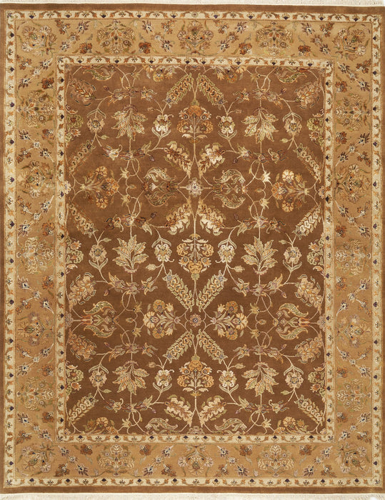 Reflections 8x10 Brown/Gold Wool and Silk Embossed (B)