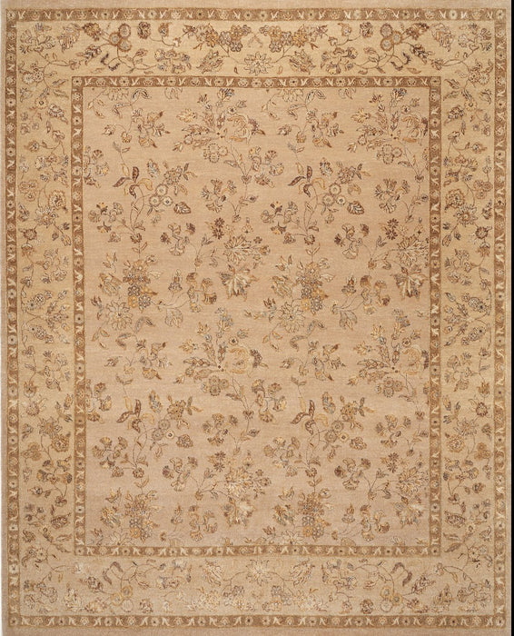 Superluxe 8x10 Cream/Ivory Wool and Raw Silk