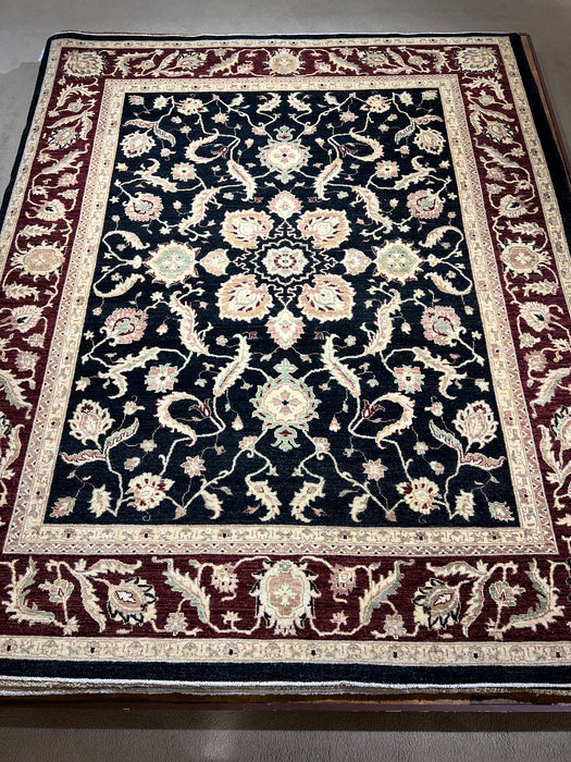 Royal Chobi 8x10 Red/Black/Gold Ghazni Wool