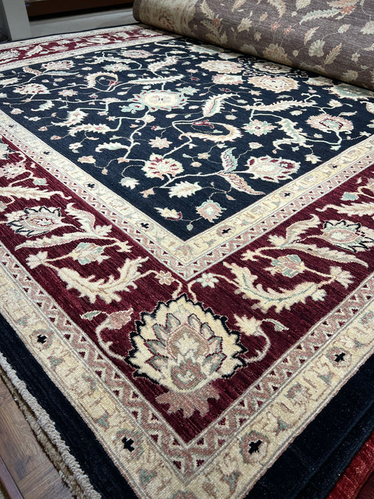 Royal 10x14 Chobi Black/Red Wool