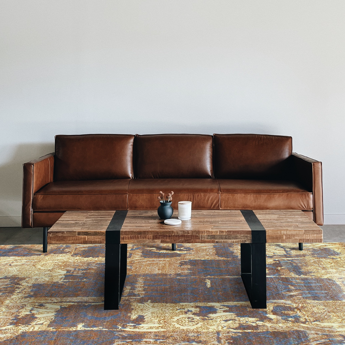 Urbane 6x9 Blue/Gold Wool and Silk