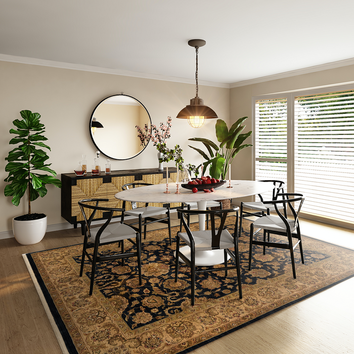 Immortelle Agra 9x12 Black and Gold