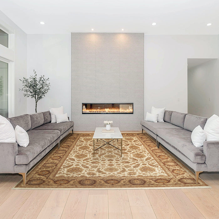 Premiere 9x12 Ivory/Brown Wool