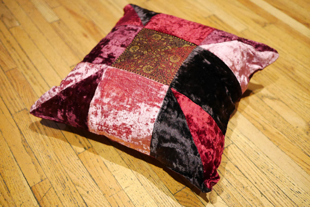 Burgundy Velvet Cushion