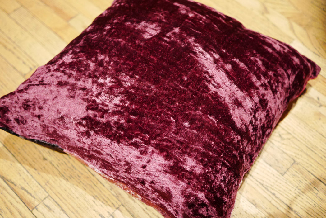 Burgundy Velvet Cushion