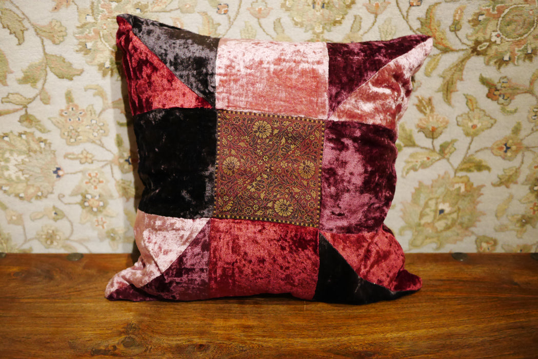 Burgundy Velvet Cushion