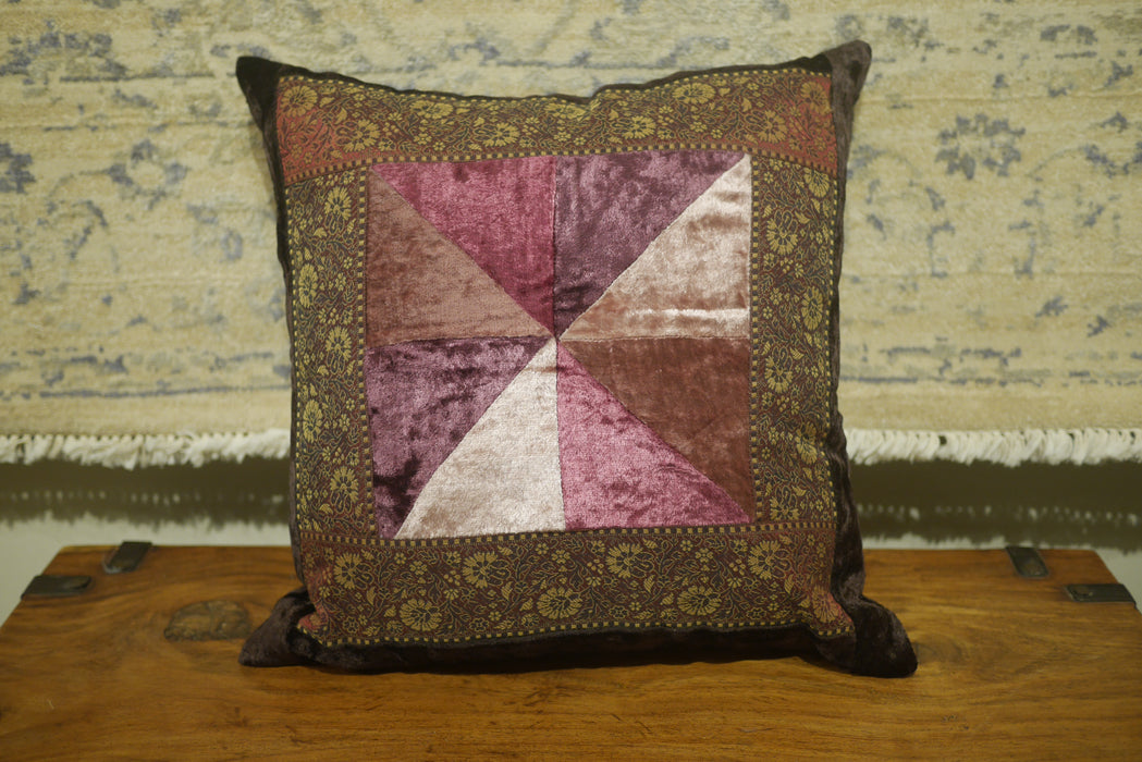 Multi-colour Velvet Cushion
