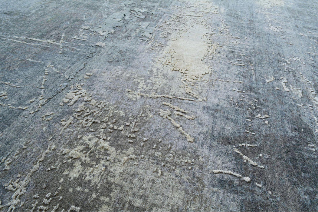 Twilight 3x10 Runner Grey/Charcoal Wool and Silk