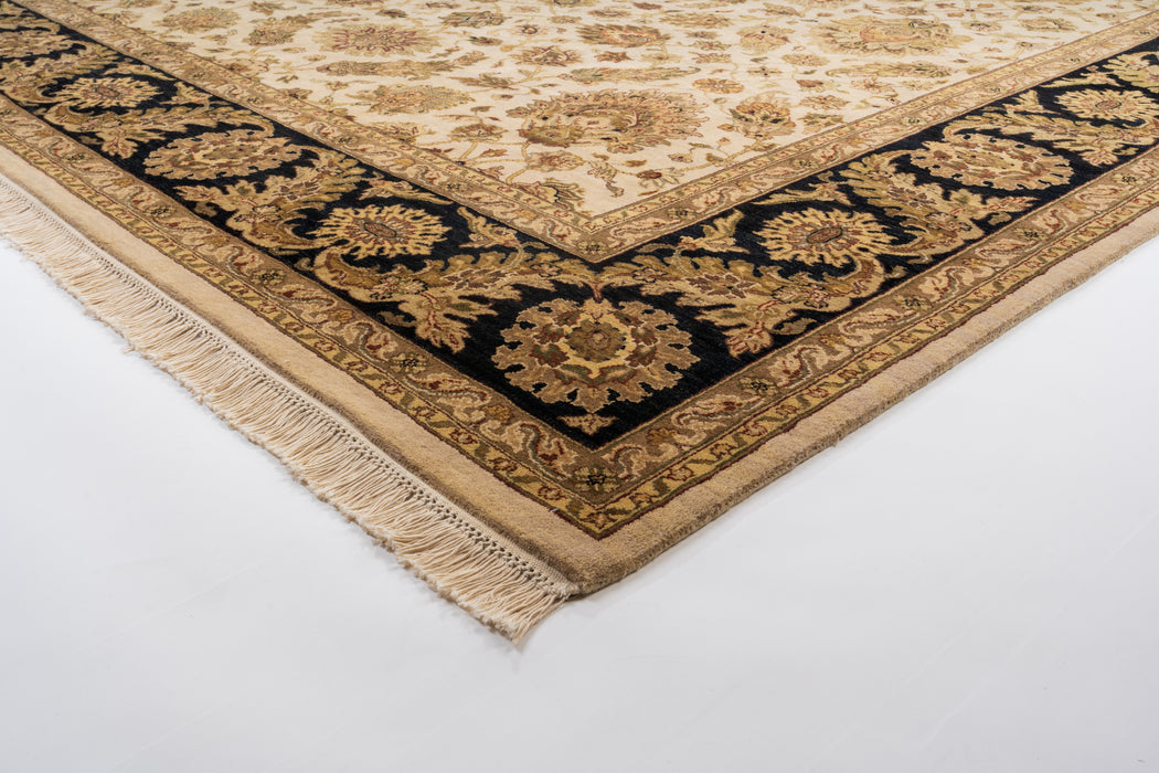 Premiere Collection 9x12 Ivory/Black Wool