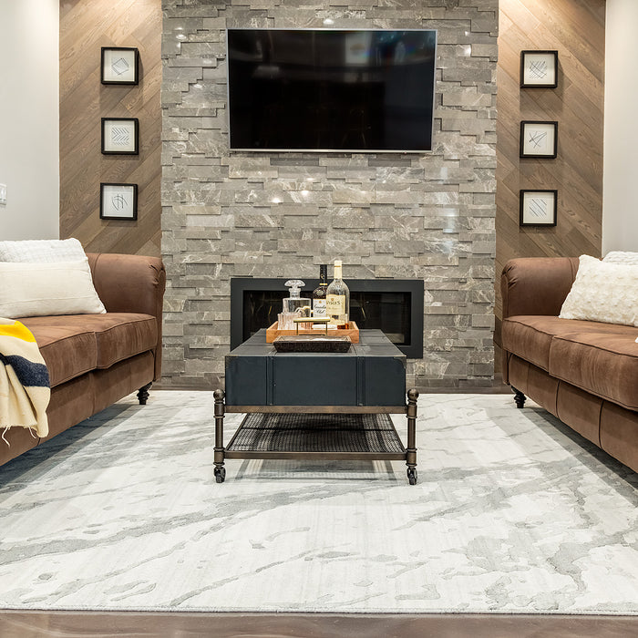 Marble in this beautiful walkout basement