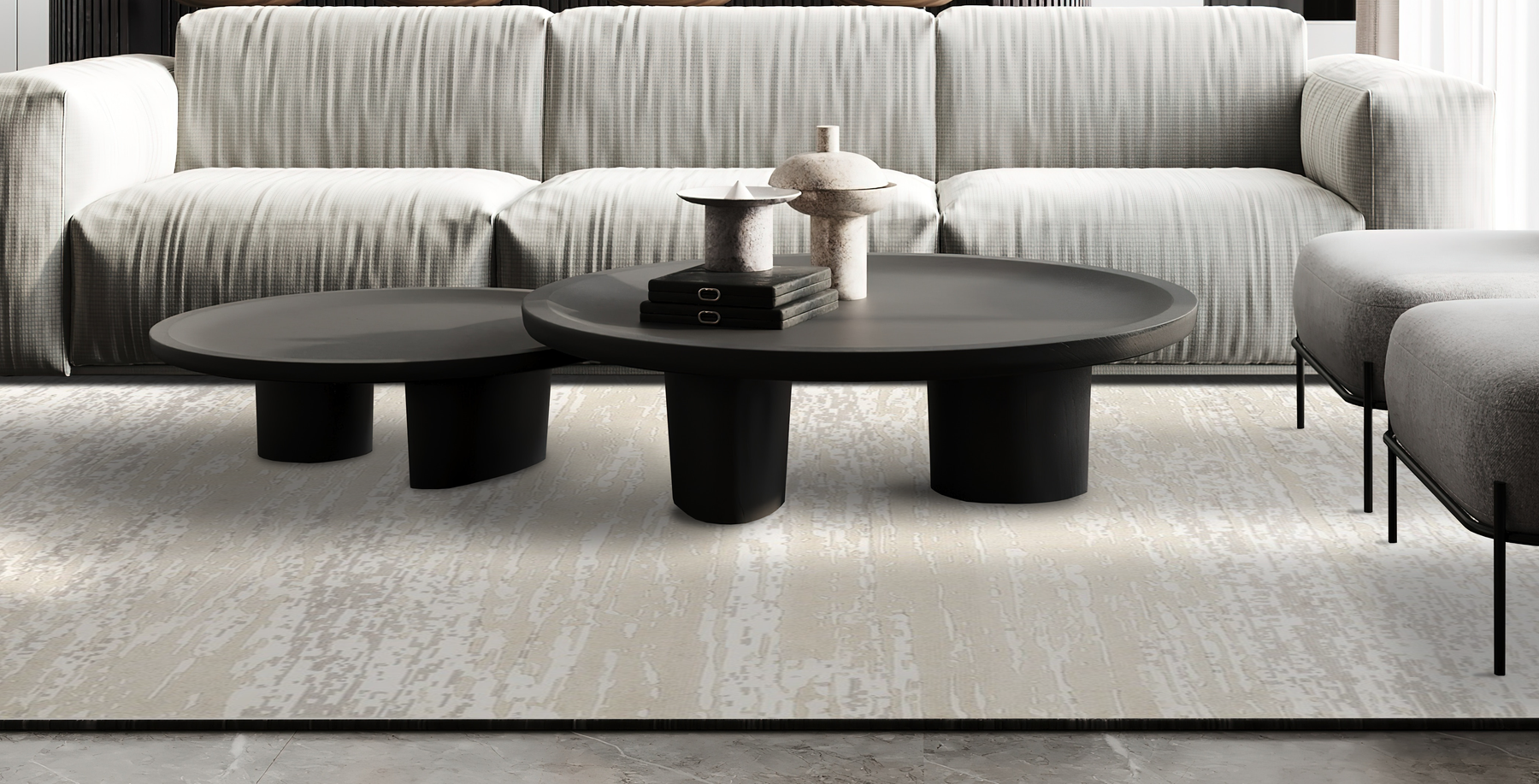 Case Study: Marble-Inspired Rugs