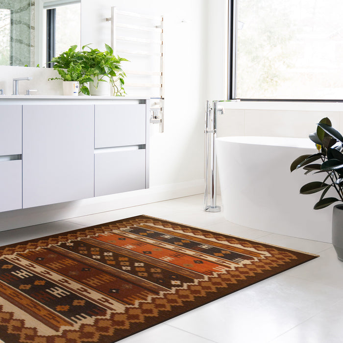 4x6 Kilim Multi Wool