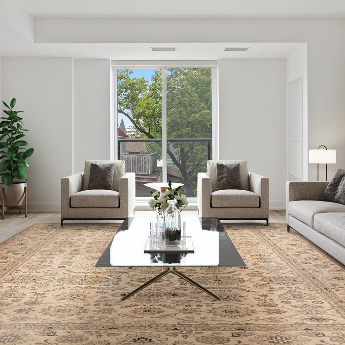Grand Chobi 10x14 Cream Ghazni Wool