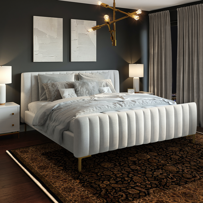 9x12 Antique Finish Black/Beige Wool and Silk