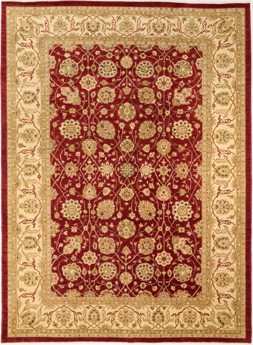 Chobi 10x14 Red/Ivory Ghazni Wool