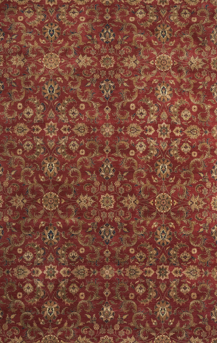 Premiere 8x8 Red/Beige Wool