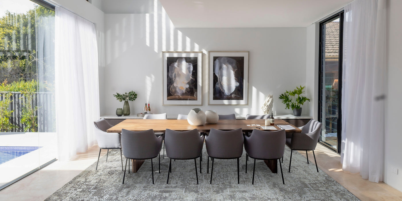 Intessa 8x10 Ivory-Grey Wool and Silk