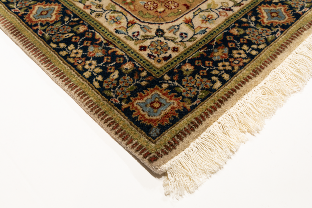 Shah Kashan 2.05x10 Runner Beige/Blue Wool