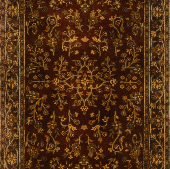 Sarukh 2.05x10 Runner Burgundy/Brown Wool