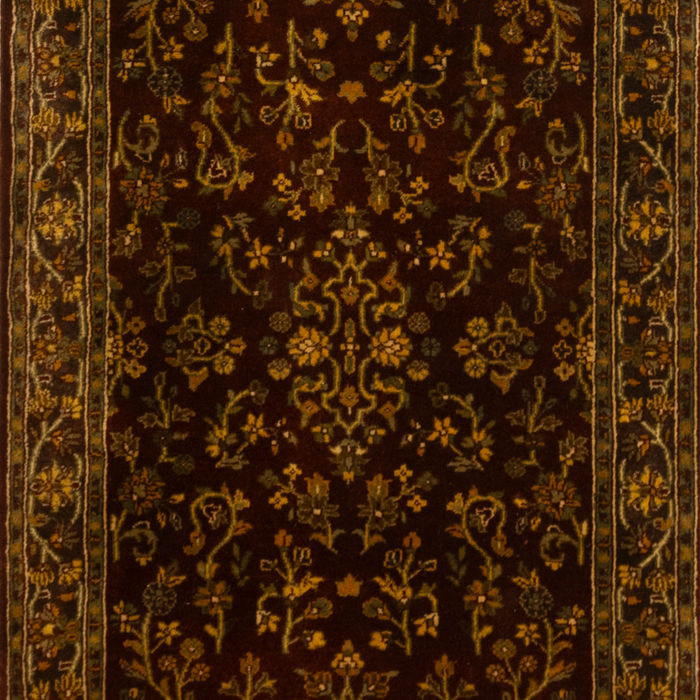 Sarukh 2.05x8 Runner Burgundy/Brown Wool