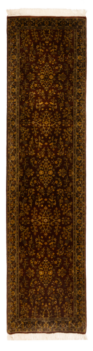 2.05x10 Runner Sarukh Burgundy/Brown Wool