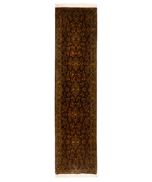 Sarukh 2.05x10 Runner Burgundy/Brown Wool