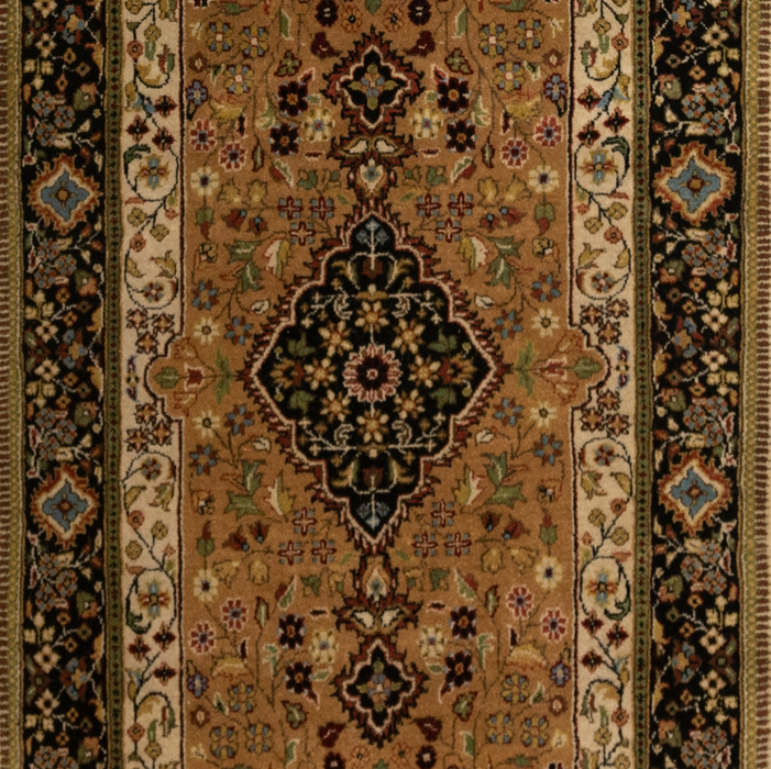 Shah Kashan 2.05x10 Beige/Black Wool C