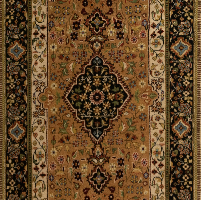 Shah Kashan 2.05x10 Beige/Black Wool B