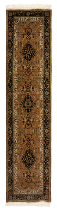 Shah Kashan 2.05x10 Beige/Black Wool B