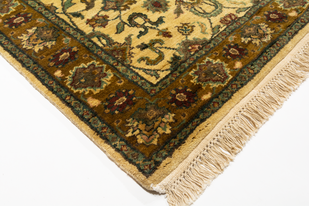 Antique Finish 2.05x10 Runner Gold/Cream Wool