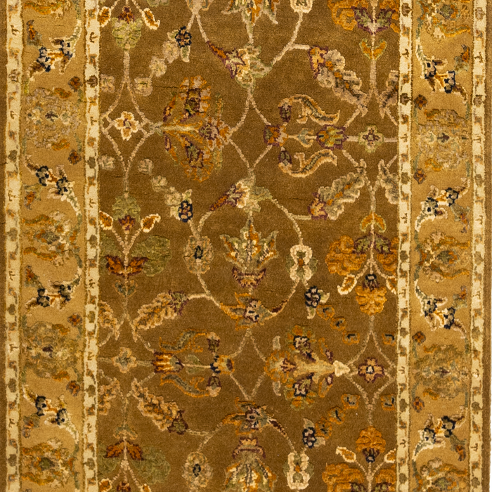 2.05x10 Reflection Brown/Gold Wool & Embossed Silk A