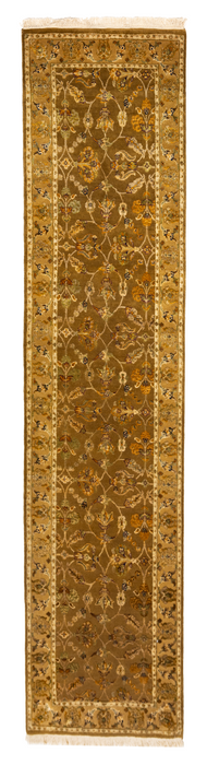 2.05x10 Reflection Brown/Gold Wool & Embossed Silk A