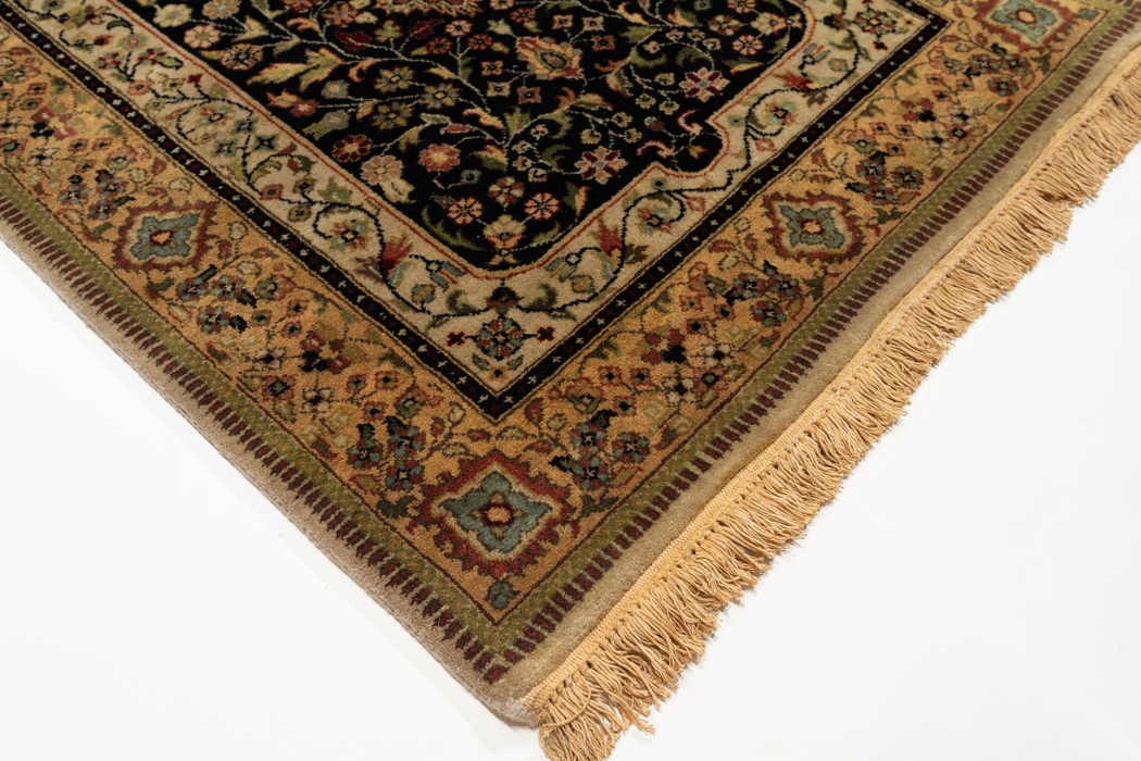 Shah Kashan 2.05x12 Beige/Black Wool B