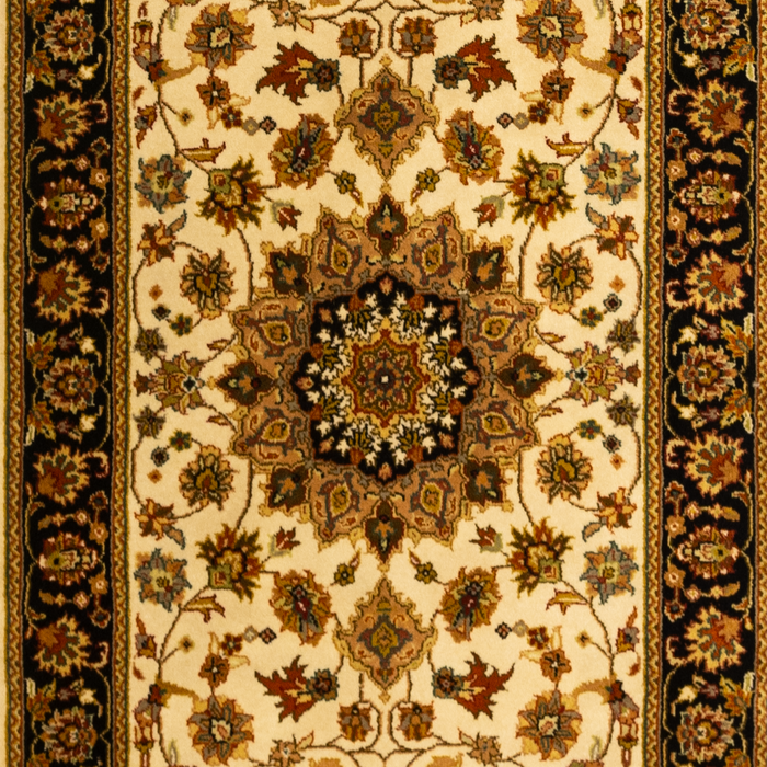 2.05x12 Nain Indo Persian Ivory/Navy Wool A
