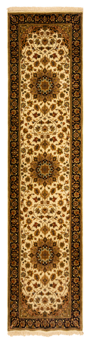 2.05x12 Nain Indo Persian Ivory/Navy Wool A