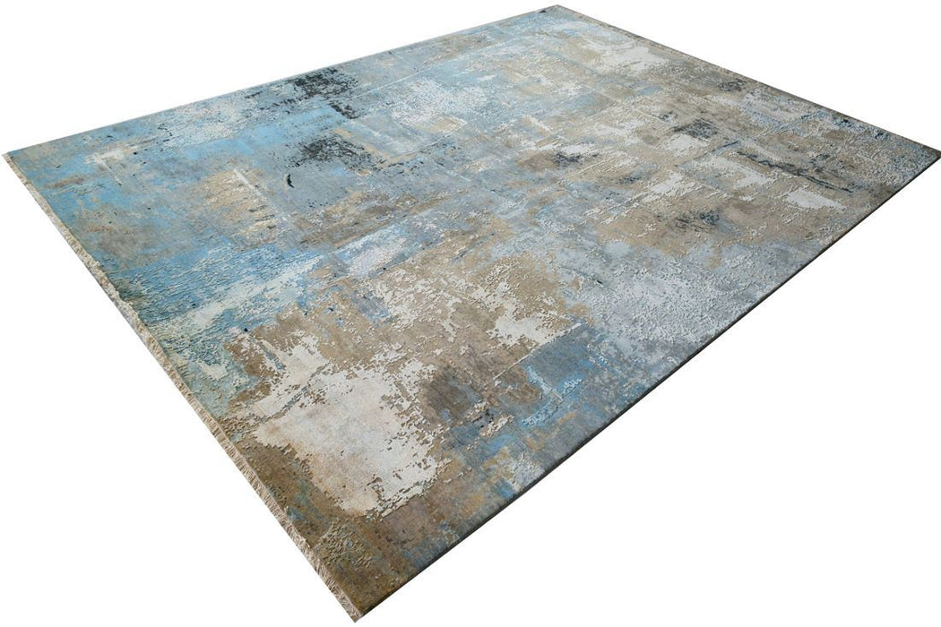 Custom Order: Twilight Blue-Grey Wool and Silk
