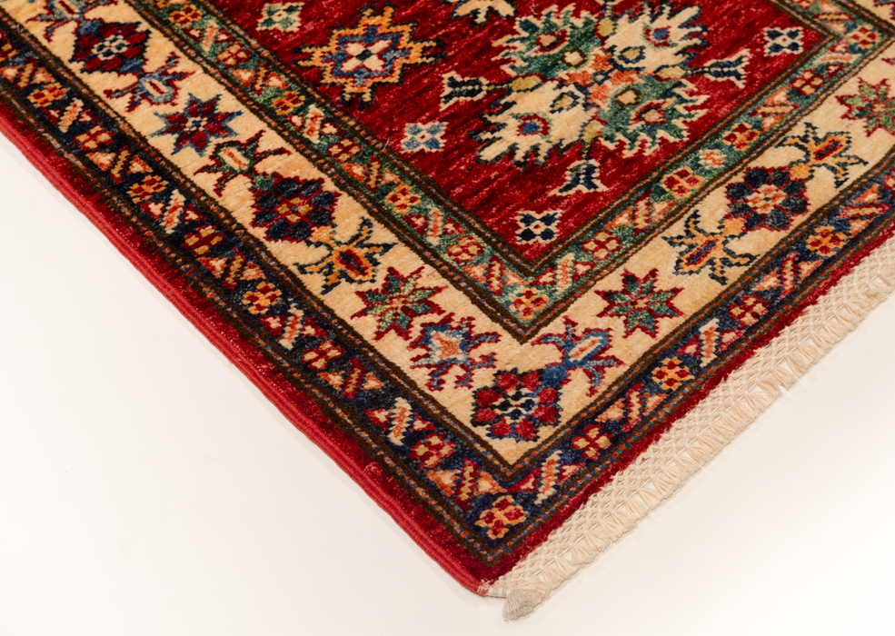 Super Kazak 2x3 Red/Ivory Ghazni Wool B