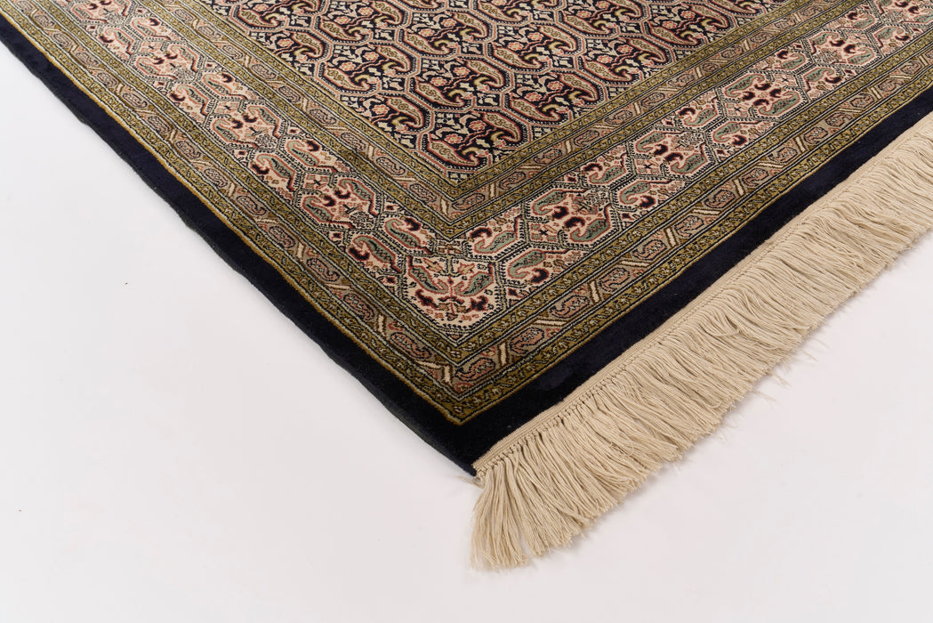Kashmir 3x5 Green/Navy Silk