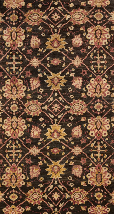 Chobi 4x6 Ivory/Black Wool