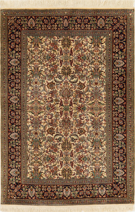 Kashmir 4x6 Rust/Navy Silk