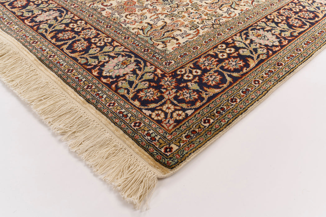 Kashmir 4x6 Rust/Navy Silk