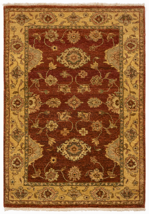 Impression 4x6 Red/Gold Wool