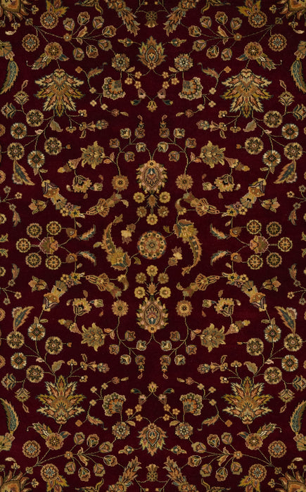 Indo Persian 5x7 Red/Black Wool