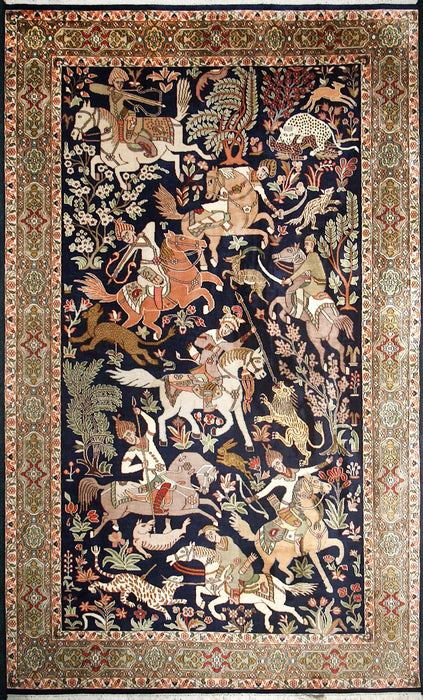 Hunting Horse Silk 5x7